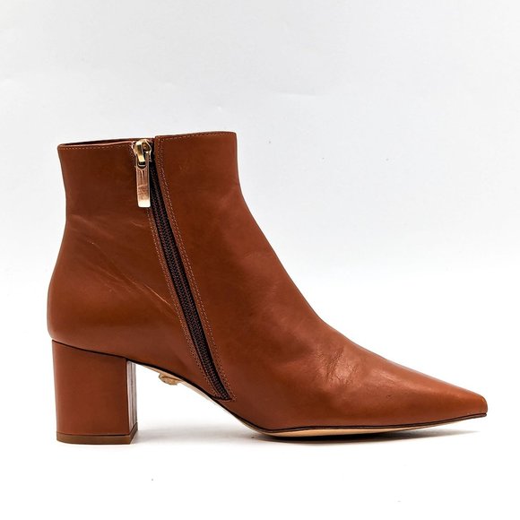 L'Agence Women Jeannie II Pointed Toe Brown Leather boots size 8US EUR 38.5 - Picture 10 of 11